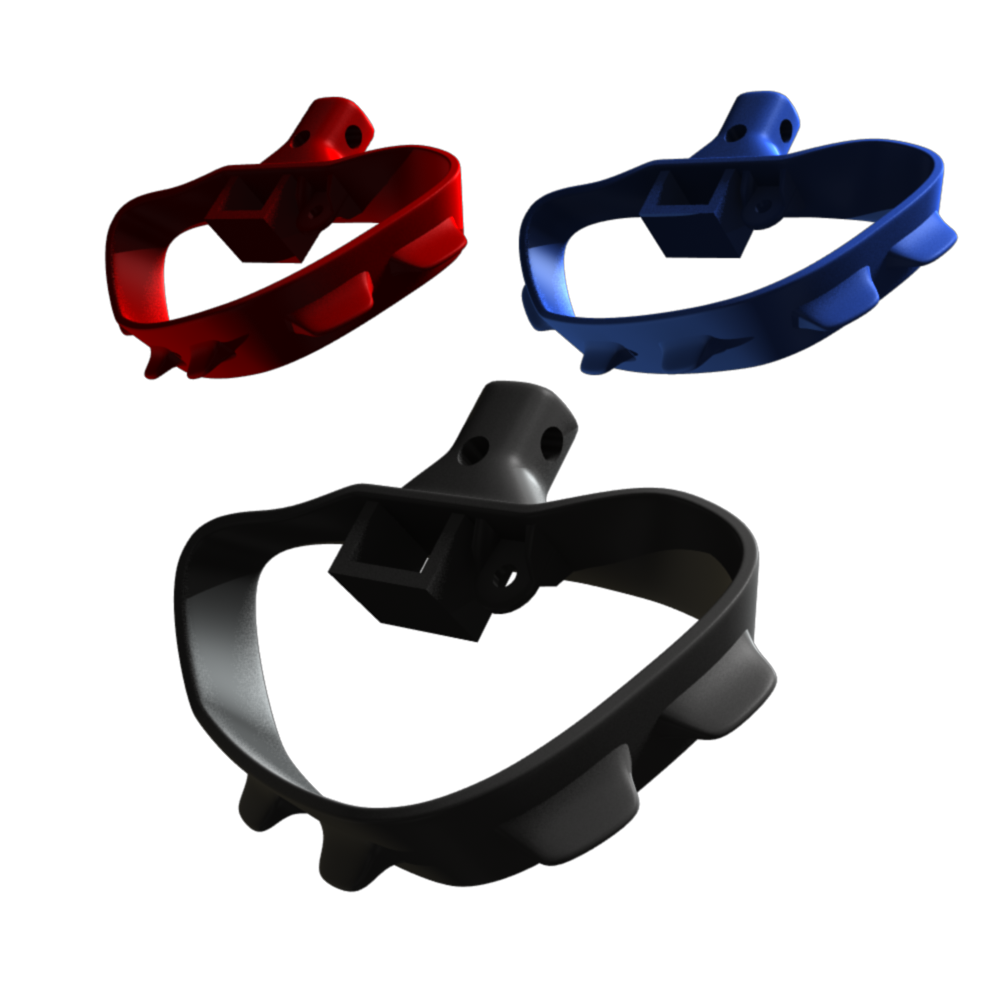 Modern tambourine trigger available in multiple colors